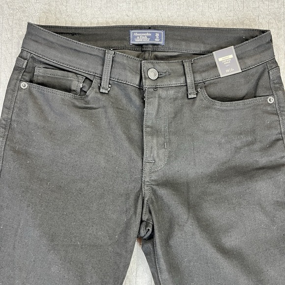 Abercrombie &‎ Fitch Harper Ankle new with tags Black Dress Jeans women 2/26X26 - Picture 11 of 14